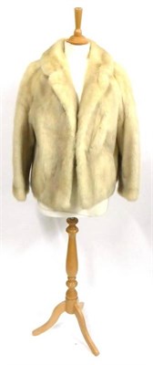 Lot 2142 - White Mink Short Evening Jacket