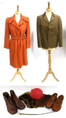 Lot 2143 - Assorted Circa 1940's Utility and Later Costume including a Sportown Model ladies black two...