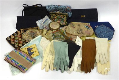 Lot 2194 - Assorted Accessories including kid leather and leather evening and day gloves; three Liberty...