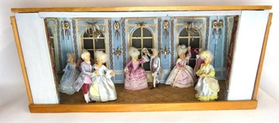 Lot 62 - Mid 20th Century Diorama From the Dawnay Collection...depicting an 18th century ball room setting