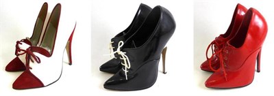 Lot 86 - Circa 1980's and Later Heeled Shoes including a pair of The Highest Heel Red Patent Leather...