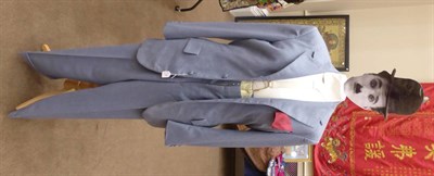 Lot 91 - A Circa 1950's Blue Pin Striped Suit Possibly Belonging to Charlie Chaplin (1889-1977), bearing the