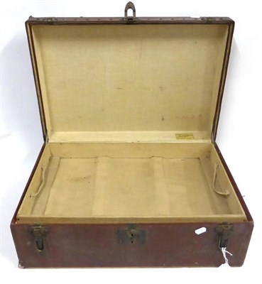 Lot 94 - Early 20th Century Louis Vuitton Trunk with brown coloured canvas mount, enclosing a canvas...