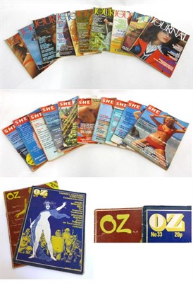 Lot 2046 - Assorted Circa 1970's and Later Fashion Magazines including Cosmopolitan, Vogue, Flair, She,...