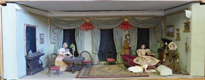 Lot 2098 - Mid 20th Century Diorama From the Dawnay Collection of a 19th Century drawing room in a country...