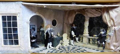 Lot 2099 - Mid 20th Century Diorama From the Dawnay Collection depicting 17th century style figures, all...