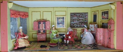 Lot 2103 - Mid 20th Century Diorama From the Dawnay Collection depicting late 18th century figures in a...