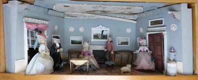 Lot 2104 - Mid 20th Century Diorama From the Dawnay Collection depicting 19th century style figures in a...