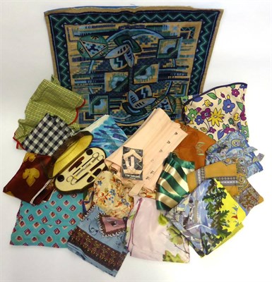 Lot 2119 - Circa 1950's and Later Accessories including five cotton aprons in decorative prints; CC41...