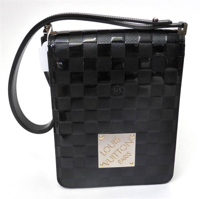 Lot 2189 - Louis Vuitton 'Cabaret' Black Patent Shoulder Bag Designed by Marc Jacobs, with chequered...