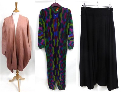 Lot 2193 - Shinrin Guild dusky pink linen kimono/jacket; Missoni mohair and nylon multi-coloured jumpsuit with