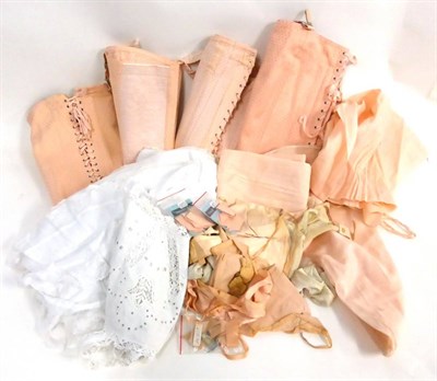 Lot 2053 - Assorted Late 19th Century and 20th Century Lingerie and Undergarments, including four similar...