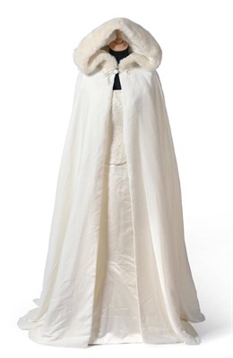 Lot 2075 - A Modern Caroline Castigliano Ivory Silk Wedding Dress and Accessories, comprising a corset...