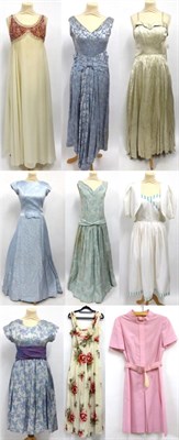 Lot 2088 - Assorted Circa 1950's and Later Evening Wear and Costume including Trina Lewis and Marjon...