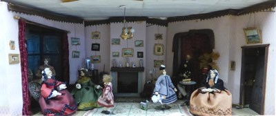 Lot 2122 - Mid 20th Century Diorama From the Dawnay Collection depicting a late 19th century parlour with...