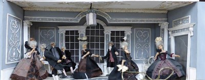 Lot 2124 - Mid 20th Century Diorama From the Dawnay Collection depicting a late 19th century ballroom with...