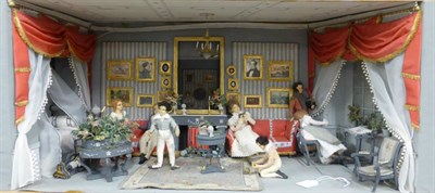 Lot 2125 - Mid 20th Century Diorama From the Dawnay Collection depicting a Regency drawing room with...