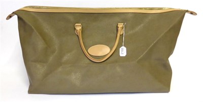 Lot 2168 - New Mulberry Scotch Grain Overnight Bag in taupe with light brown trims, with protector bag,...