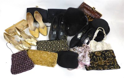 Lot 2044 - Assorted Decorative Circa 1940s and Later Evening Bags including sequin, bead, embroidered and...