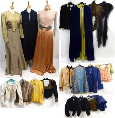 Lot 2058 - * Assorted Victorian Style and Later Ladies Costume, including fitted bodices, full length and...