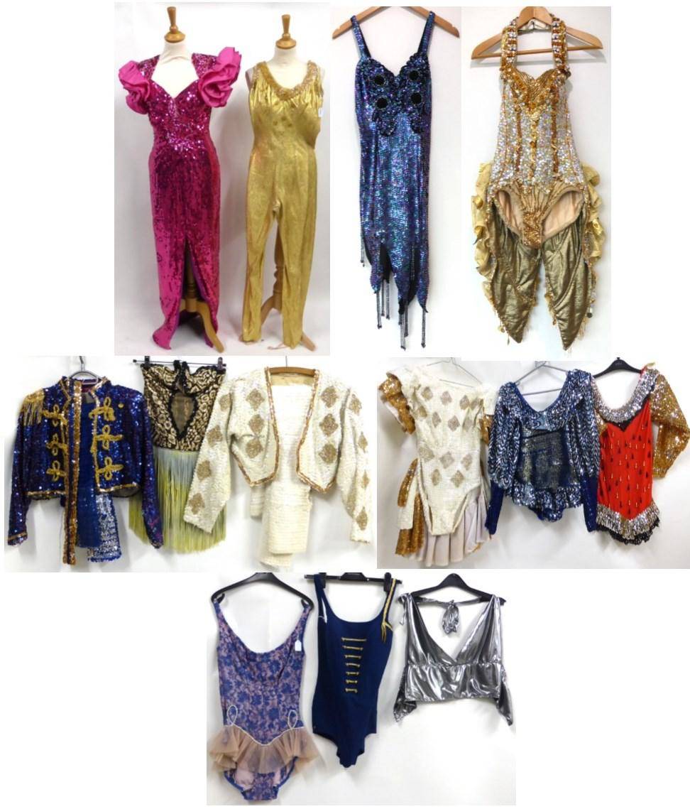 Lot 2060 - * Assorted Sequin Leotards and Circus Style Theatrical Costume, including a blue sequin mounted two