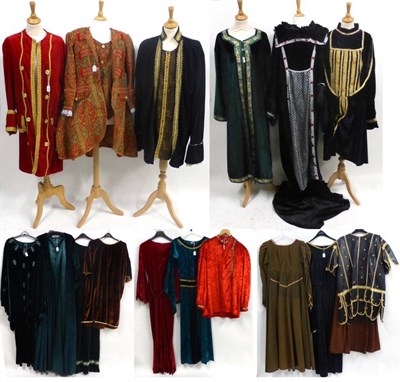 Lot 2073 - * Assorted Modern Theatrical Costume and Fancy Dress, in coloured velours including Tudor style...