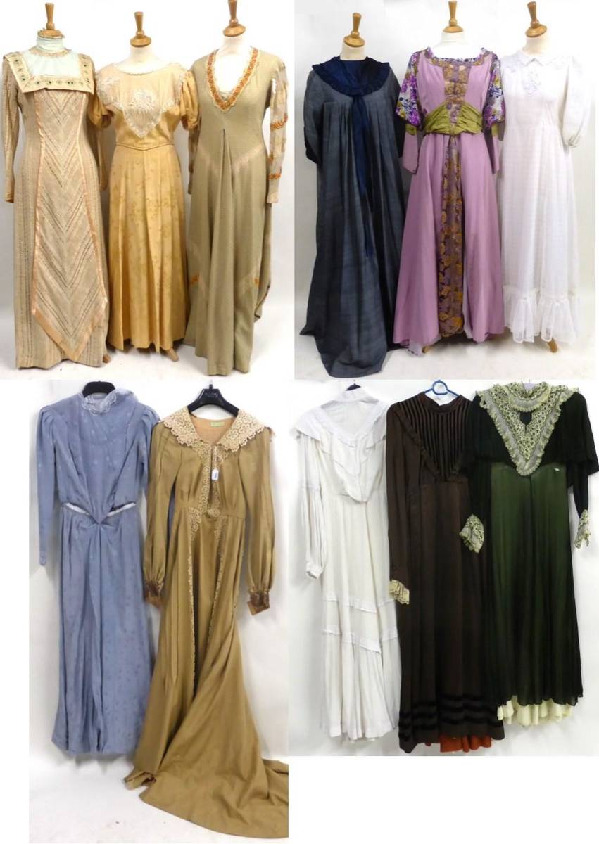Lot 2075 - * Twelve Assorted Victorian and Edwardian Style Theatrical Dresses, with long and short...