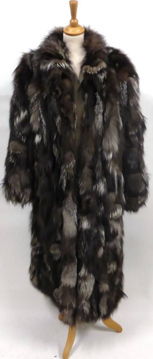 Lot 2097 - Silver Fox Fur Full Length Coat