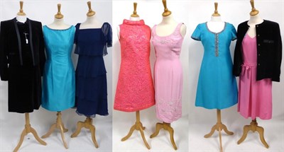 Lot 2106 - Assorted Circa 1960s and Later Cocktail and Evening Dresses,  three Berkertex dresses including...