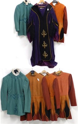 Lot 2126 - L & H Nathan Haymarket London Theatrical Costume, including a purple velvet and wool mounted...