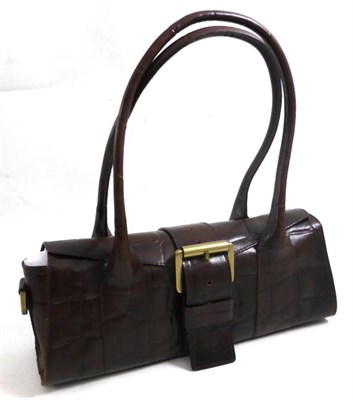 Lot 2157 - Mulberry Baguette Shoulder Bag, in chestnut congo leather, strap and faux buckle fastening, two...