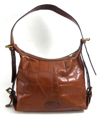 Lot 2171 - Mulberry Tan Congo Leather Shoulder Bag, with single shoulder strap, buckle detailing to both...