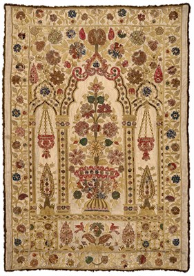 Lot 2201 - An Impressive Decorative 19th Century Embroidered Wall Hanging Possibly Russian, worked...
