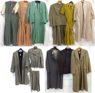 Lot 2067 - Assorted Circa 1940s, 1950s and Later Costume, including a Michelle yellow short sleeved cotton...