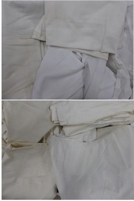 Lot 2033 - Assorted Cotton and other Bed Linen, including pillowcases and shams, (many bearing initials),...