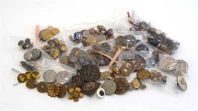 Lot 2061 - Collection of Decorative Victorian and Later Buttons, including enamel and embossed decorated,...