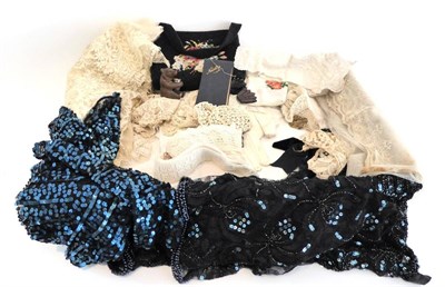 Lot 2088 - Assorted Costume and Accessories, including cotton undergarments, baby and toddler dresses and wool