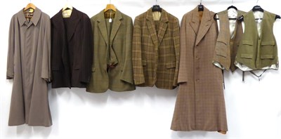 Lot 2109 - Assorted Gents Country Clothing, Suits and Over Coats, including  Campbells of Beauly three...