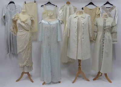 Lot 2117 - Assorted 1960s and Later Wedding and Evening Wear, comprising a Christian Dior light blue house...