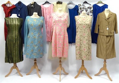 Lot 2153 - Thirteen Assorted Circa 1950s-70s Evening Dresses, including shift dresses, St Clair Boutique...