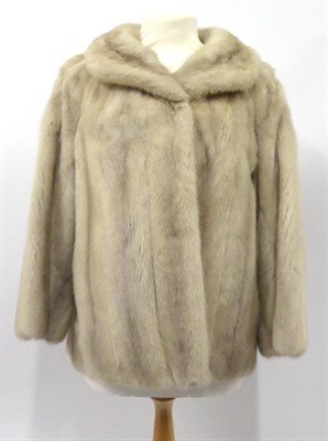 Lot 2165 - Bradleys Grey Mink Fur Jacket, with side pockets