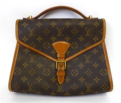 Lot 2227 - Louis Vuitton Monogrammed Canvas Belair Bag, with tan leather trims, handle and brass buckle...