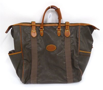 Lot 2283 - Mulberry Scotch Grain Leather Trimmed Weekend Bag, 50cm by 50cm