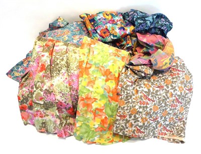 Lot 2088 - Fourteen Cotton Liberty Ready to Sew Skirts, in a variety of patterns, with elasticated waists,...