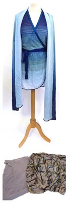 Lot 2182 - Small Quantity of Ladies Missoni Clothing, comprising 'Mare' grey and multicoloured metallic thread