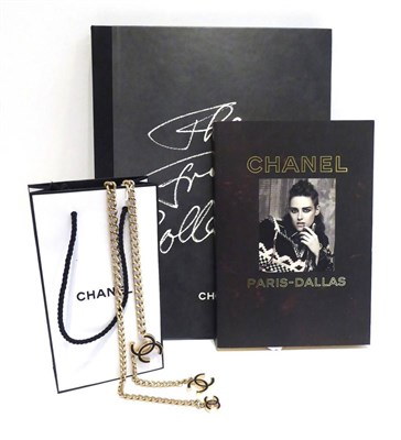 Lot 2190 - Chanel 2007 Gilt Metal Chain Belt/Necklace, with black enamelled interlocking 'CC's of...