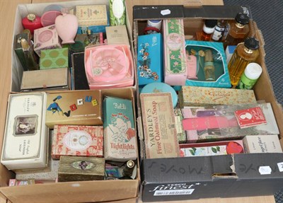 Lot 2146 - A Large Quantity of Assorted Circa 1930s and Later Perfume, Make Up, Soaps and Other...