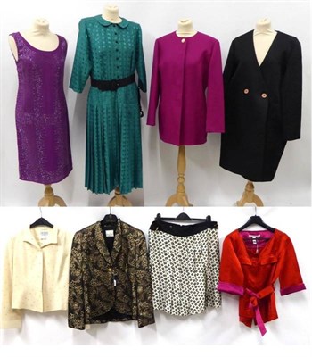 Lot 2132 - Ladies Assorted 20th/21st Century Designer Clothing, comprising a Biba ";Deco Delaunay"; black...