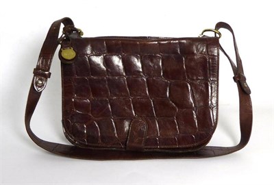 Lot 2160 - Mulberry Brown Congo Leather Cross-Body Satchel, with long strap and magnetic flap fastening,...