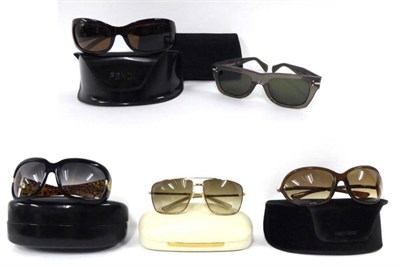 Lot 2171 - Five Assorted Pairs of Designer Sunglasses, comprising Fendi, Roberto Cavalli, Stella...